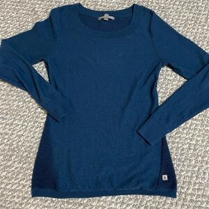 Smartwool Deep Teal Blue wool Knit Top